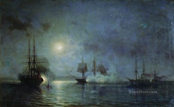 海戦 Painting - トルコの蒸気船 攻撃 44 砲フリゲート フローラ 1857 アレクセイ ボゴリュボフ 軍艦 海戦